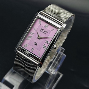 Seiko Tank Purple Dial - Etsy