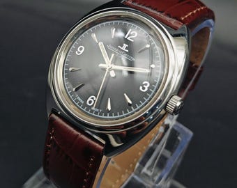 Vintage Jaeger-LeCoultre Club Watch: Restored Swiss Manual Winding-Black JLC