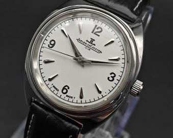 Orologio Jaeger-LeCoultre Club d'epoca: JLC bianco svizzero a carica manuale restaurato