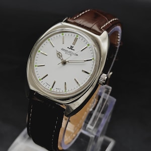 Vintage Jagger-LeCoultre Club Watch: Restored Swiss Manual Winding White JLC