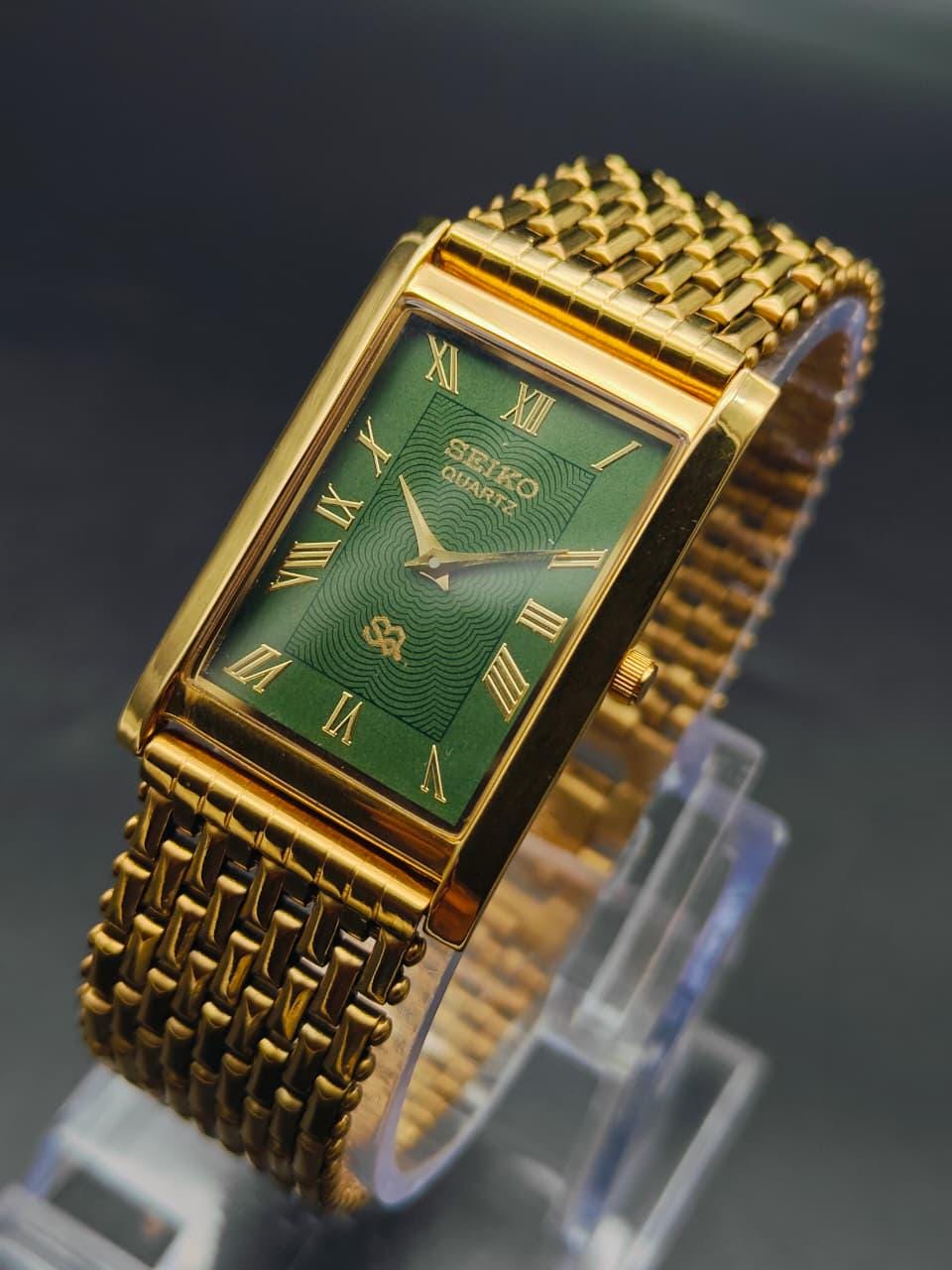 Gold rectangular omega watch - Etsy 日本