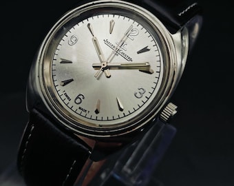 Vintage Jaeger-LeCoultre Club Watch: Restored Swiss Manual Winding- Silver JLC