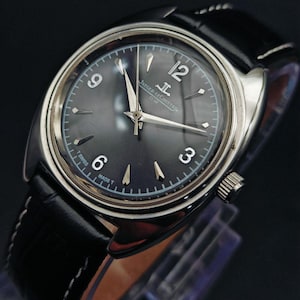 Reloj Jaeger-LeCoultre Club vintage: cuerda manual suiza restaurada - JLC negro