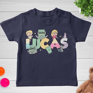 Custom Name Trash Truck Birthday Shirt JDL104-2