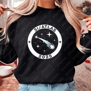 3I ATLAS 2025 Interstellar Comet PNG | Space Patch Badge Design | Astronomy Sublimation Graphic | Cosmic Stars Logo Style | Instant Download