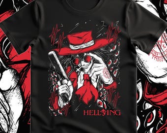 アニメ ヘルシング アーカード ユニセックス Tシャツ、アニメ愛好家の