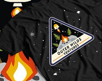 Unisex Outer Wilds Gaming-t-shirt, indiespel, indie-videospel, present-t-shirt.