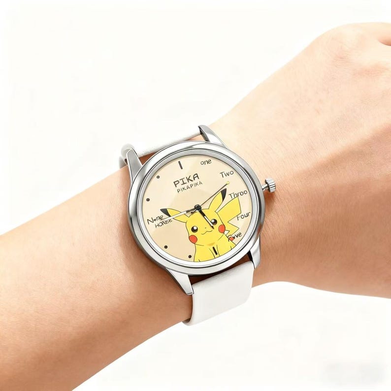 Pikachu Pokémon Watch – Anime Wristwatch for Kids Boys Girls, Birthday ...