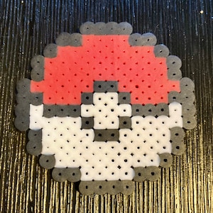 Poke Ball Perler Bead Digital Pattern (square)