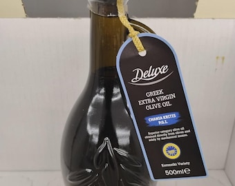 Aceite de oliva virgen extra griego, alto contenido fenólico, certificado, sin filtrar, prensado en frío, 500 ml
