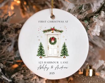 Personalised New Home Bauble,New Home Christmas Ornament 2025,First Christmas in Our New Home Ornament, Happy New Home Gift,New Home Decor