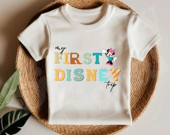 Kids Disney Shirt My First Disney Trip Toddler Shirt First Disney Trip Kids T-Shirt Disney Family Trip Matching Disney Minnie Mickey Shirt