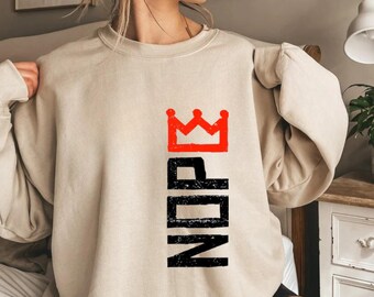 No Kings Protest Sweatshirt, Anti Monarchy Graphic Pullover, Revolutionary Statement Crewneck, Political Activism Graphic Sweater