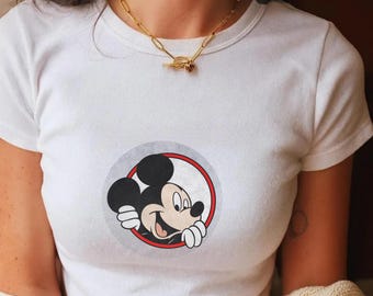 Disney Vintage Mickey Mouse Baby Tee, Vintage Disney Mickey Mouse Baby Tee, Disneyworld Holiday Vacation Baby Tee, Disney Retro Baby Tee