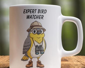 Expert Bird Watcher Ceramic Mug,Bird Lover Gift,Nature Lover Gift