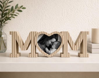 Mama foto letters, 3D letters voor mama