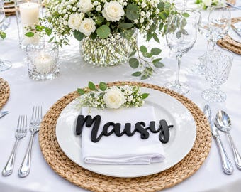 Personaliseerbare namen voor op borden trouw decoratie