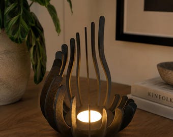 Lampe ventilateur moderne, avec ampoule LED incluse