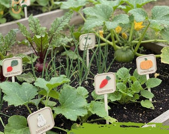 Groenten- en kruidenlabels, herbruikbare Plantlabels voor Moestuin en Kweekbak