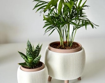 Moderne planten pot, plant pot met pootjes