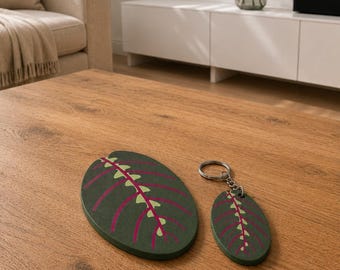 Maranta onderzetter, sleutelhanger, magneet en andere