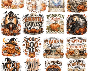 20+ Halloween Mega Bundle Png ,Spooky Vibes Png ,Retro Halloween Png, Bundle Fall Png Bundle Halloween Horror Png , Instant Download