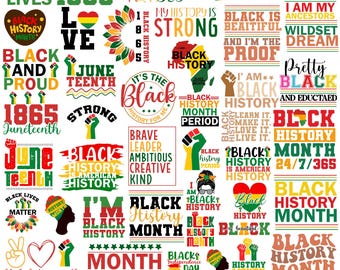 Lot de 40 mois de l'histoire des Noirs, lot de SVG Histoire des Noirs. Histoire des Noirs png, Histoire des Noirs Svg, Afro-américain, Culture noire, Noirs