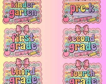 Preppy Back To School Bundle Png, T Shirt Bundle PNG, First Day Of School Shirt, Coquette Teacher Png Shirt, Girl Shirt Sublimation Designs