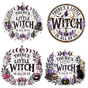 There's a Little Witch In All of Us SVG PNG,Witchy Halloween Png,Practical Magic Witchcore Witchy Stuff svg,Spooky Season,Cricut Cut Files
