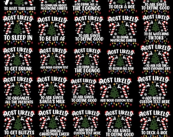 86 Most Likely To Svg Christmas Bundle, Funny Christmas Svg,Most Likely To Christmas Svg,Family Christmas Shirt SVG, PNG, Cricut,Sublimation