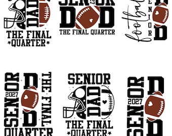 Senior Dad 2027 Svg Png, Class of 2027 Svg, Graduation Shirt Iron On Png, Senior Dad 2027 Sublimation Png. Senior Dad Svg, Senior 2027 Svg,