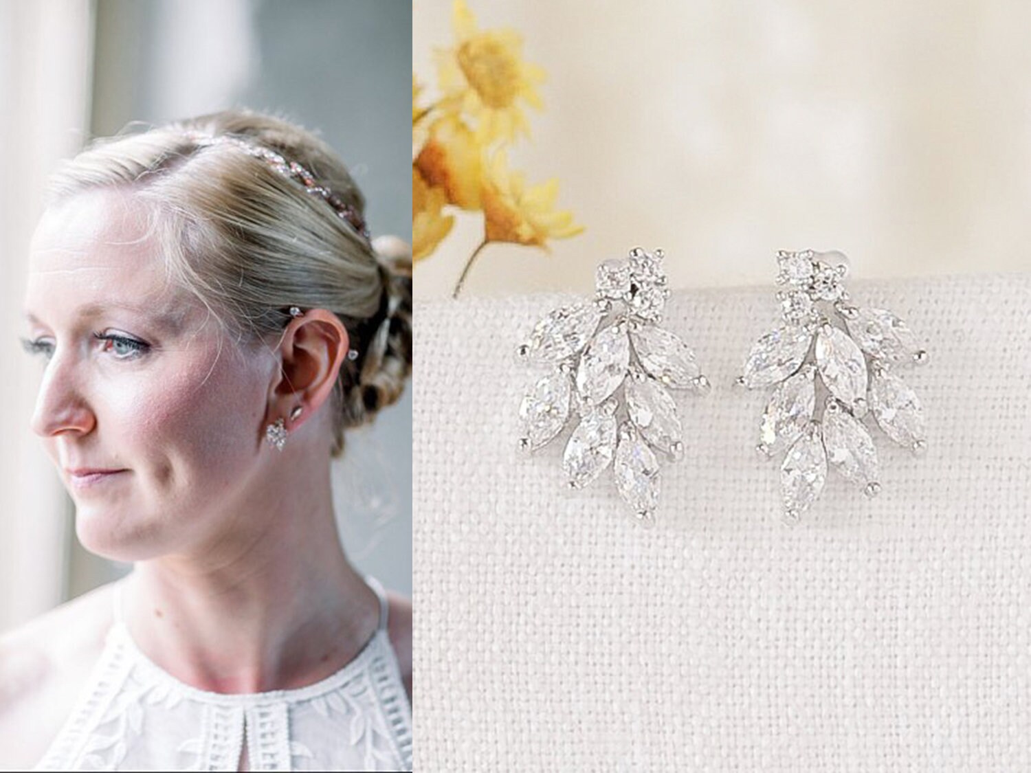Crystal Bridal Earrings – JazzyAndGlitzy