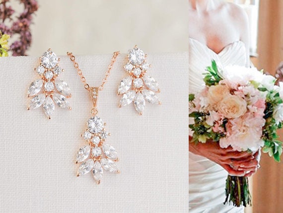 BriLove Crystal Floral Leaf Y-Necklace Bracelet Lebanon