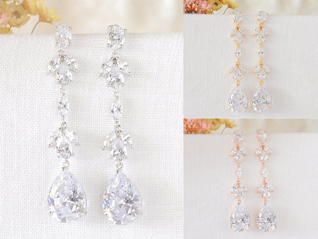 Leighton Earrings - Bella Bride Design