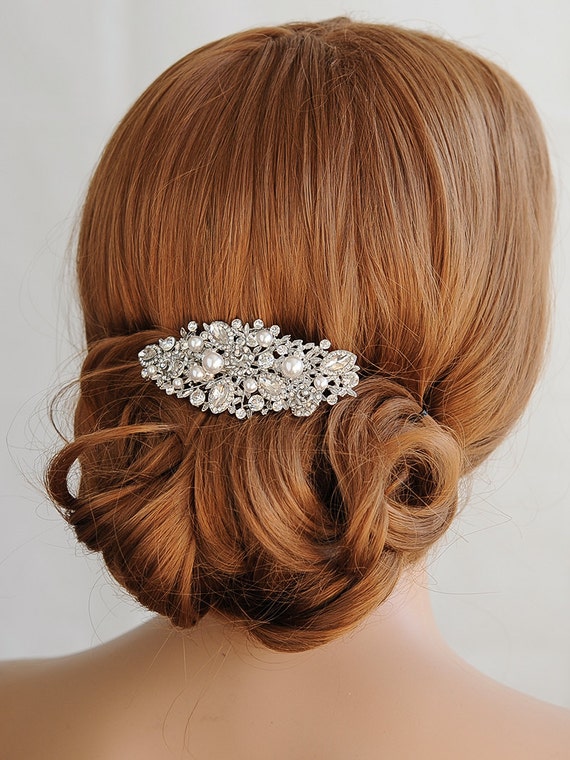 Swarovski Crystal Hand Wired Wedding Bridal Hair Comb＿並行輸入-