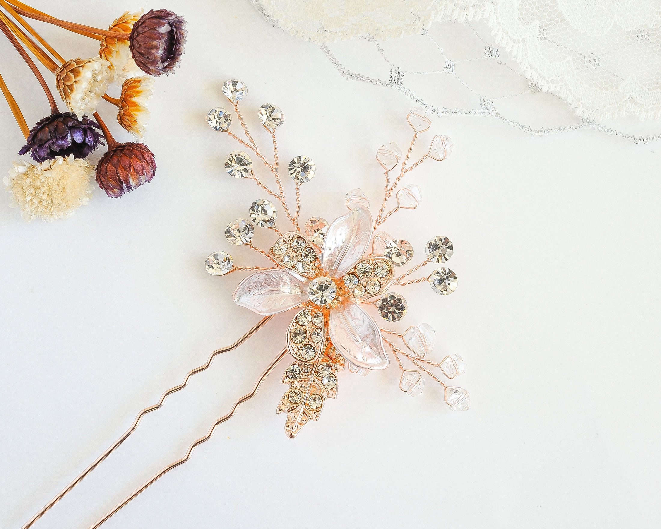 Pettine Per Capelli Sposa Capelli Gioielli Oro Capelli - Italia - Foto 11