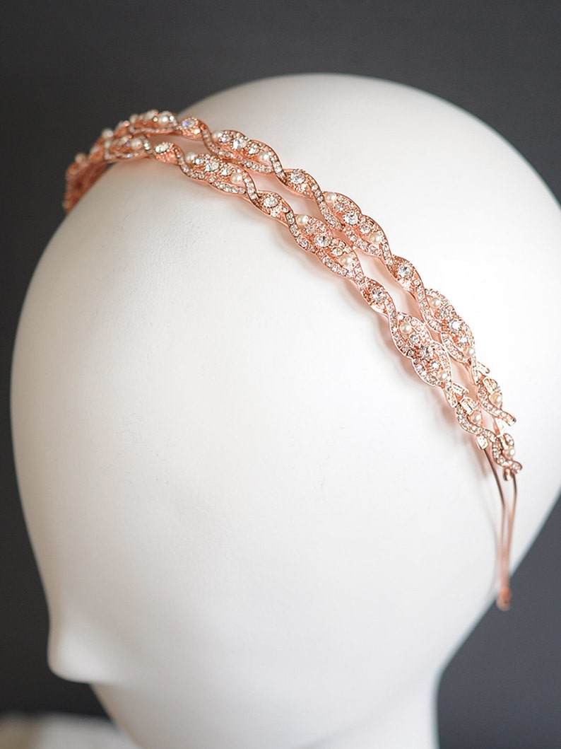 wedding headband crystal