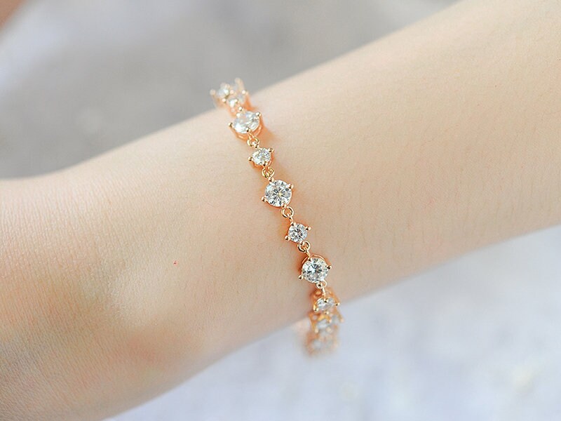Janefashions Flower Clear Rhinestone Crystal Upper Arm Bracelet - Gold Tone (B061)