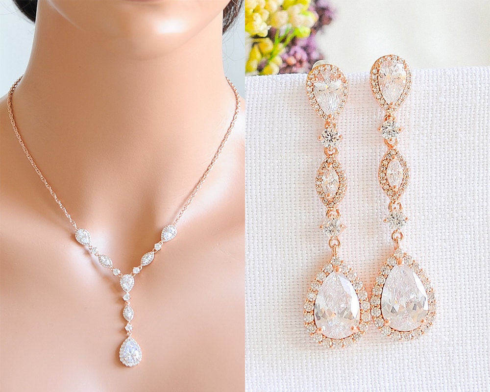 Wedding - Rose Gold Bridal Jewelry, Rose Gold Wedding Jewelry | ADORA by  Simona