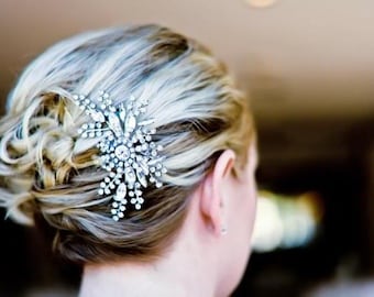 Bridal Hair Comb, Vintage Style Wedding Hair Comb, Crystal Hair Comb, Wedding Hair Accessories, Art Deco Rhinestone Bridal Hair Comb, FANCY