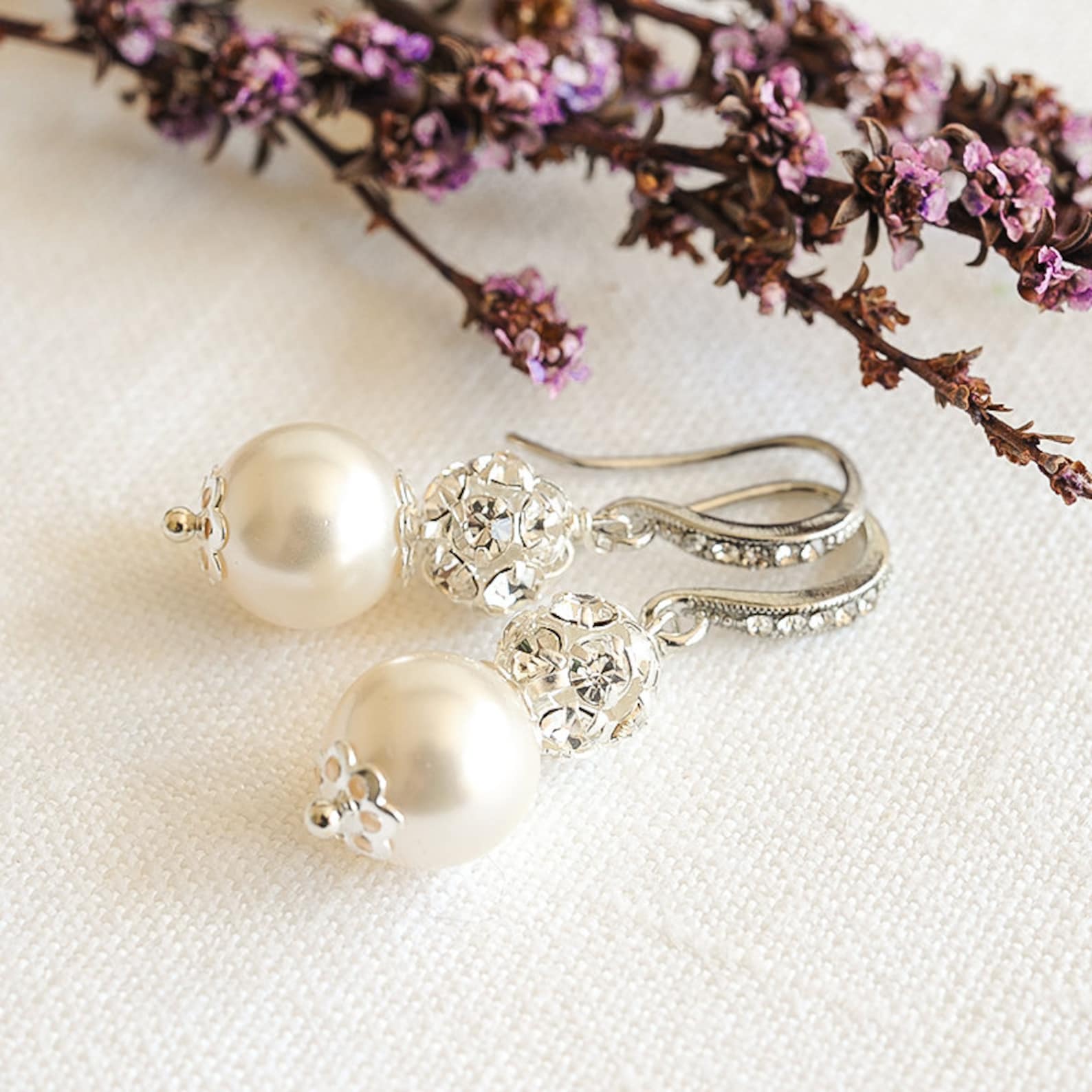 Simple Bridal Earrings Wedding Earrings Bridal Pearl - Etsy Simple Bridal Earrings Wedding Earrings Bridal Pearl - Etsy