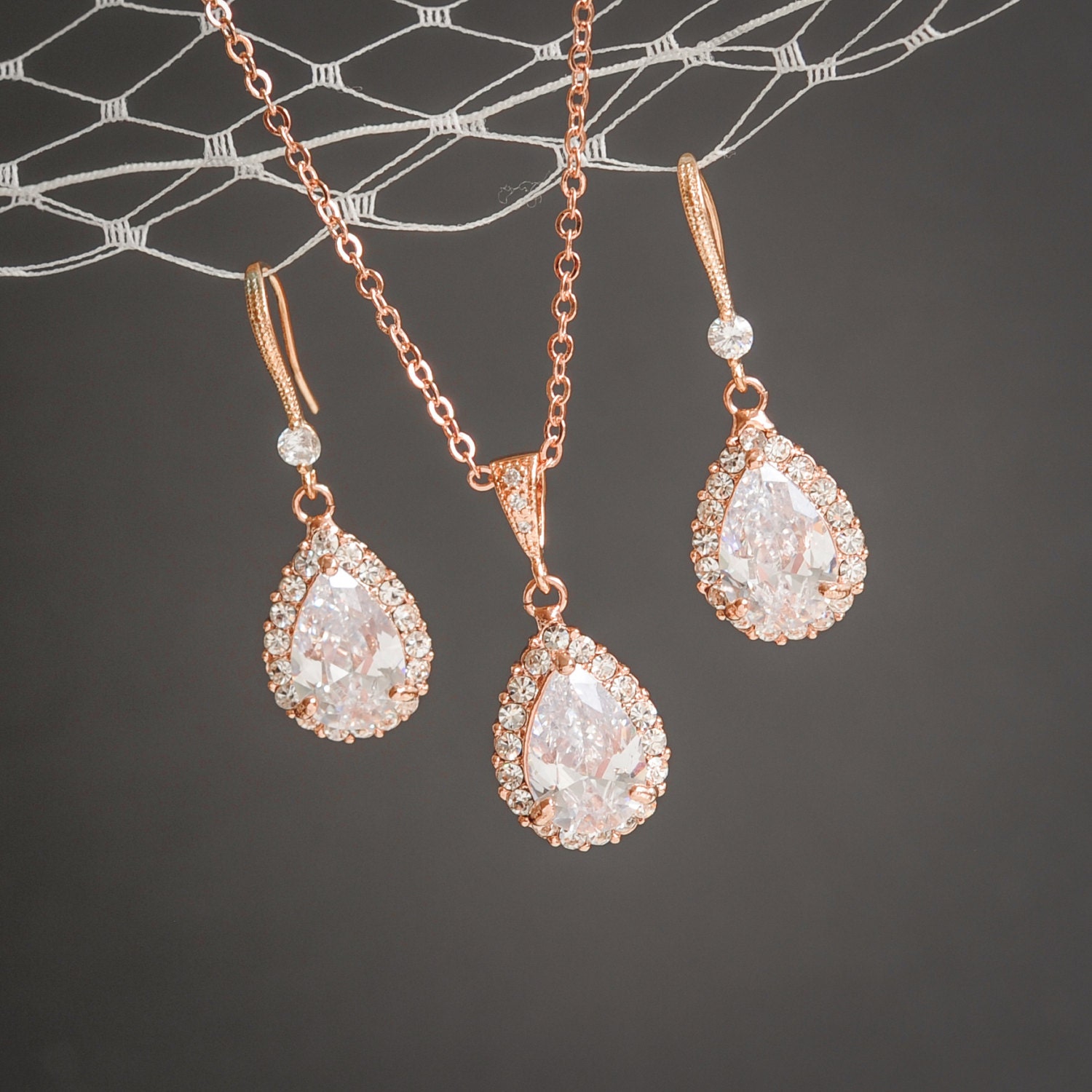 Wedding Jewelry SET Crystal Bridal Jewelry Set Wedding Etsy