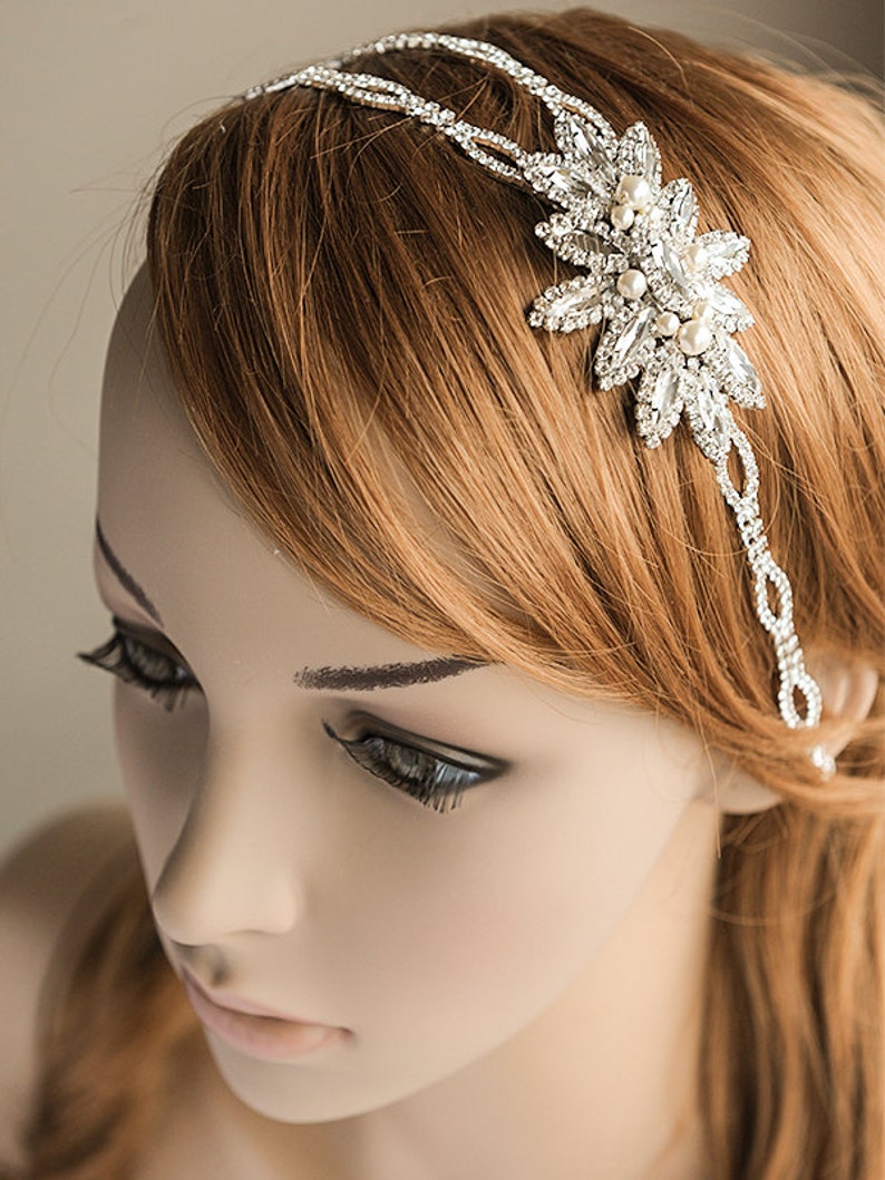 Crystal Bridal Hair Accessories Swarovski Pearl Wedding Etsy