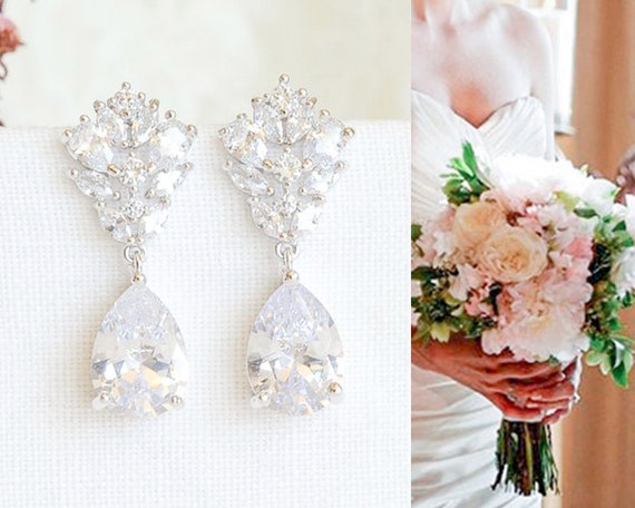 Artificial earrings for wedding hot sale