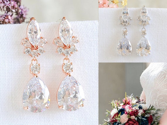 Dangle earrings for wedding clearance
