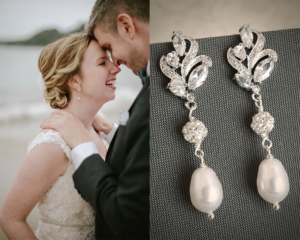 ピアス GANISONG Bridal Pearl flake Earrings Black il_fullxfull.4179665949_b7gn.jpg