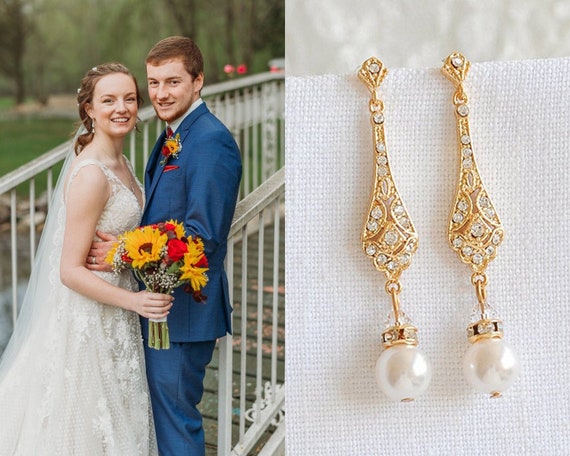 14k Gold Stud Earrings, Traditional Croatian Filigree Studs, Simple La –  CroatianJewelryCraft