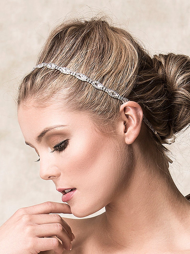 Bridal Hair Accessories Bridal Wedding Headband Swarovski Etsy