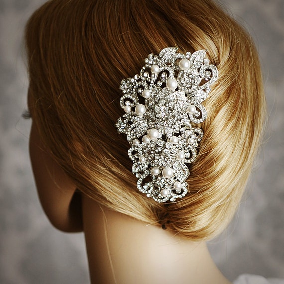 Victorian Bridal Hair Comb Vintage Style Swarovski Pearl - Etsy Victorian Bridal Hair Comb Vintage Style Swarovski Pearl - Etsy