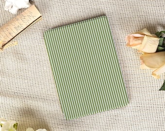 Green Striped Kindle Protective Case for Kindle 11th 2024 6", Paperwhite 12th 7" 2024, Kindle Scribe 2024, Colorsoft 7", Kobo, Magnetic Back